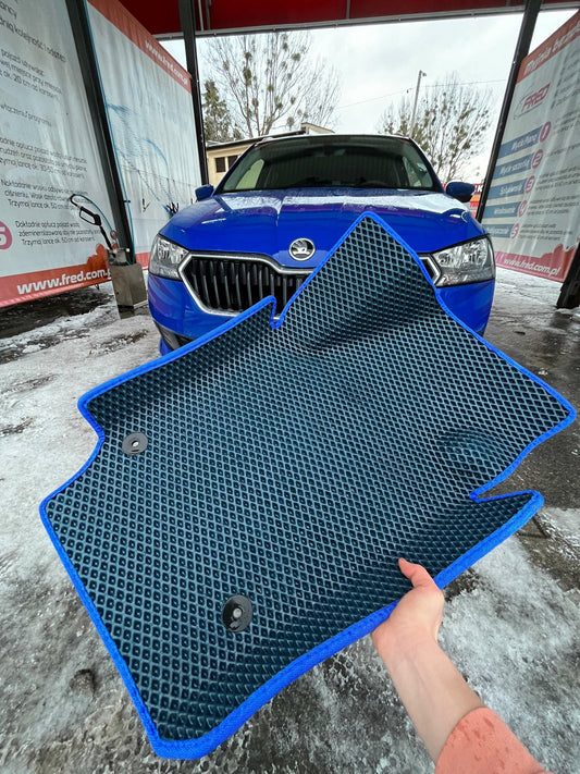 3D floor mats for Skoda Fabia 3 2022