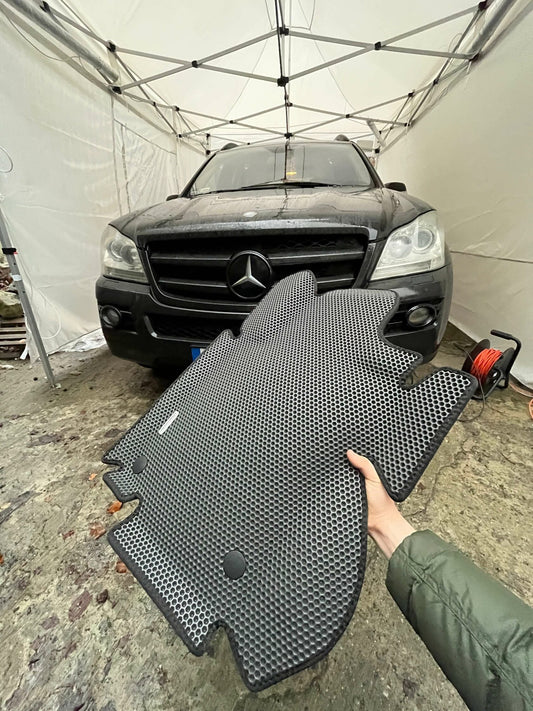 3D Floor mats for Mercedes-Benz GL W164 grey