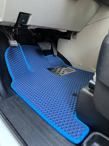 Blue floor mats for Chrysler Town Country 2007-2016