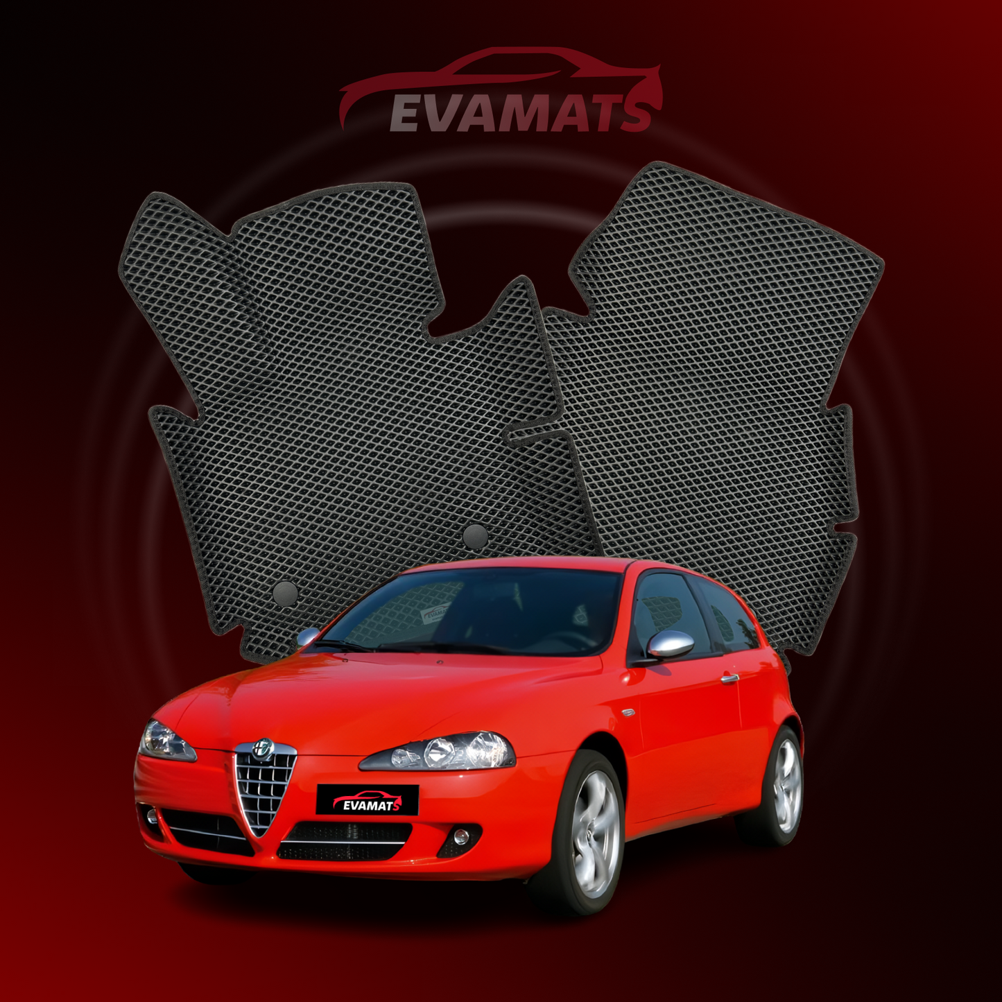 Car mats EVAMATS for Alfa Romeo 147 1 gen 2000-2010 year HATCHBACK 3 door