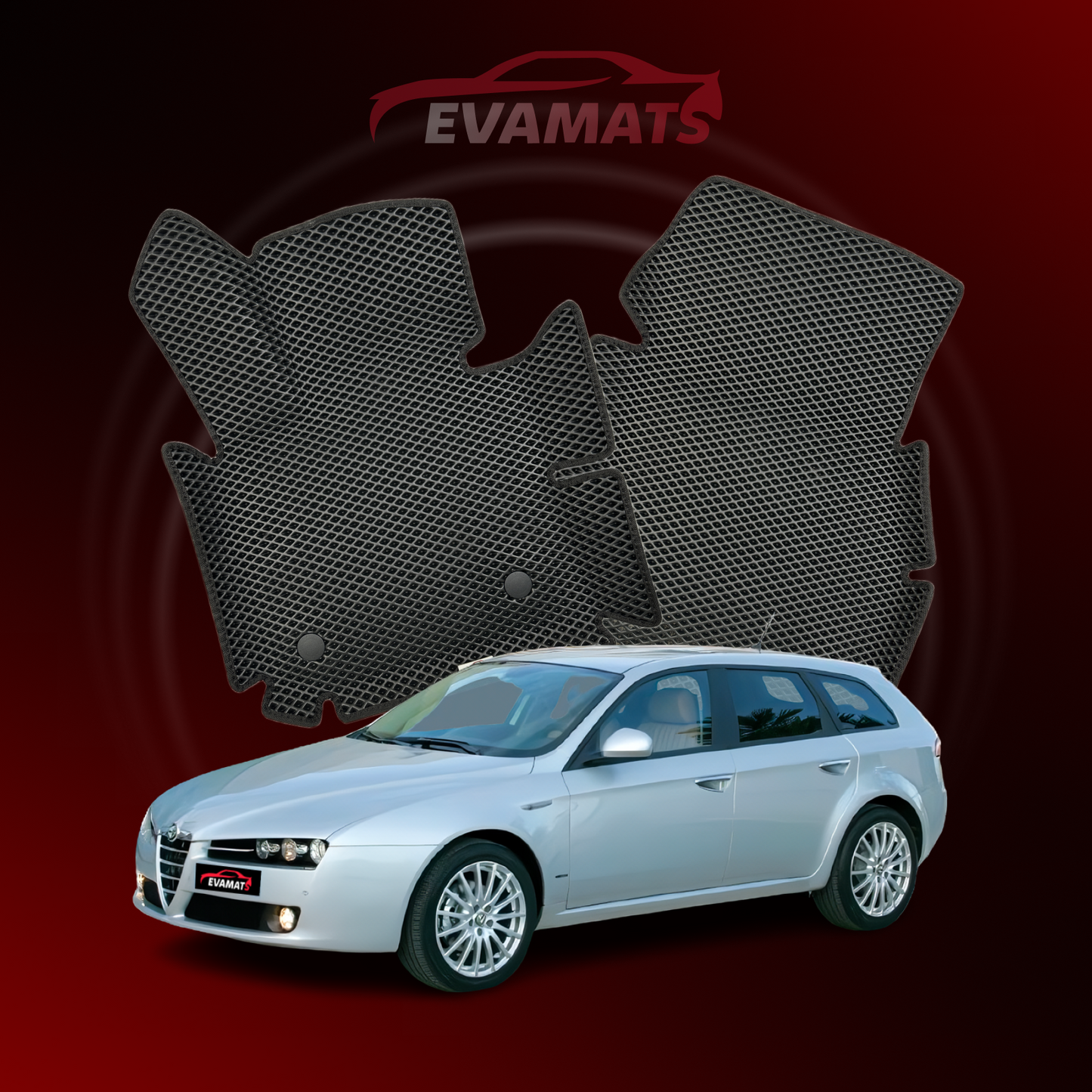 Car mats EVAMATS for Alfa Romeo 159 2005-2011 year STATION WAGON