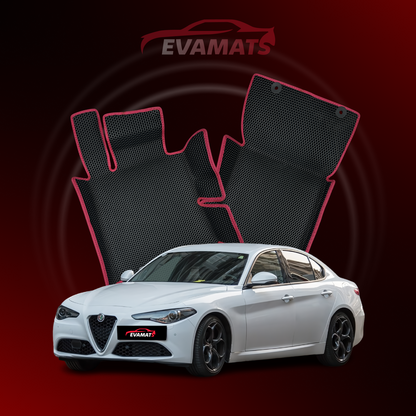 Car mats EVAMATS for Alfa Romeo Giulia(952) 2 gen 2015-2025 year SEDAN