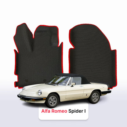 Car mats EVA for Alfa Romeo Spider 1 gen 1966-1994 year CABRIO
