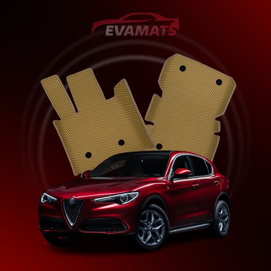 Car mats EVAMATS for Alfa Romeo Stelvio 1 gen 2016-2025 year SUV