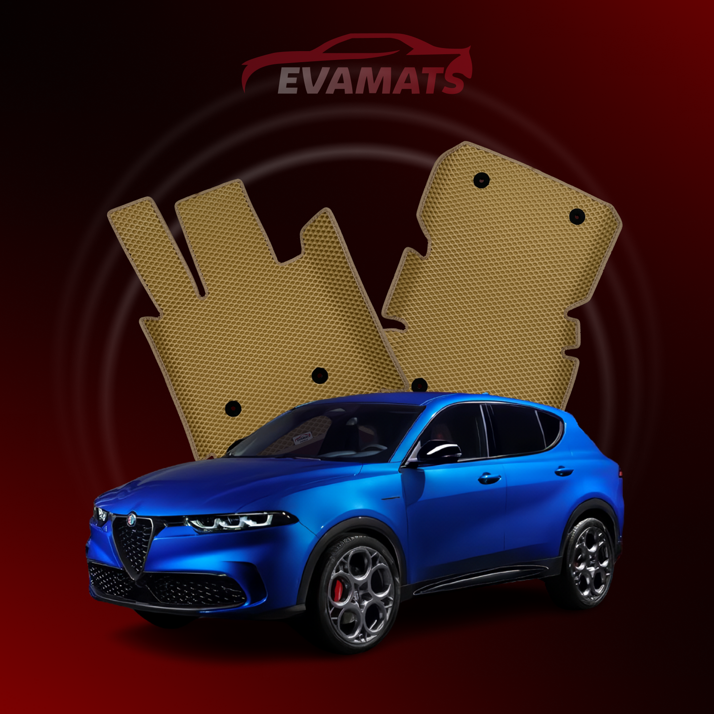 Car mats EVAMATS for Alfa Romeo Tonale 1 gen 2022-2025 year SUV