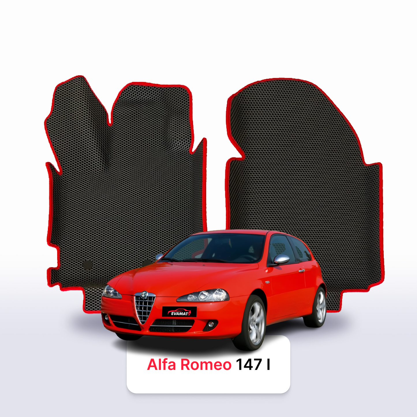 Car mats EVAMATS for Alfa Romeo 147 1 gen 2000-2010 year HATCHBACK 3 door