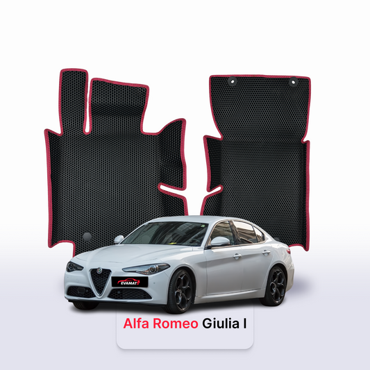 Car mats EVAMATS for Alfa Romeo Giulia(952) 2 gen 2015-2025 year SEDAN