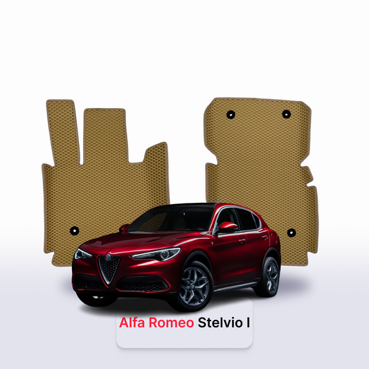 Car mats EVAMATS for Alfa Romeo Stelvio 1 gen 2016-2025 year SUV