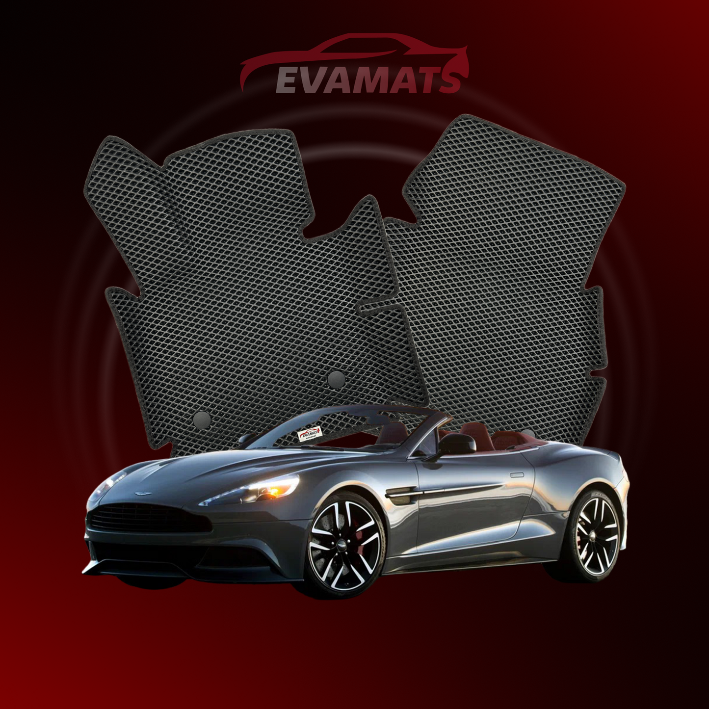 Fußmatten EVAMATS für Aston Martin Vanquish 2 Gen 2012-2018 Jahr ROADSTER