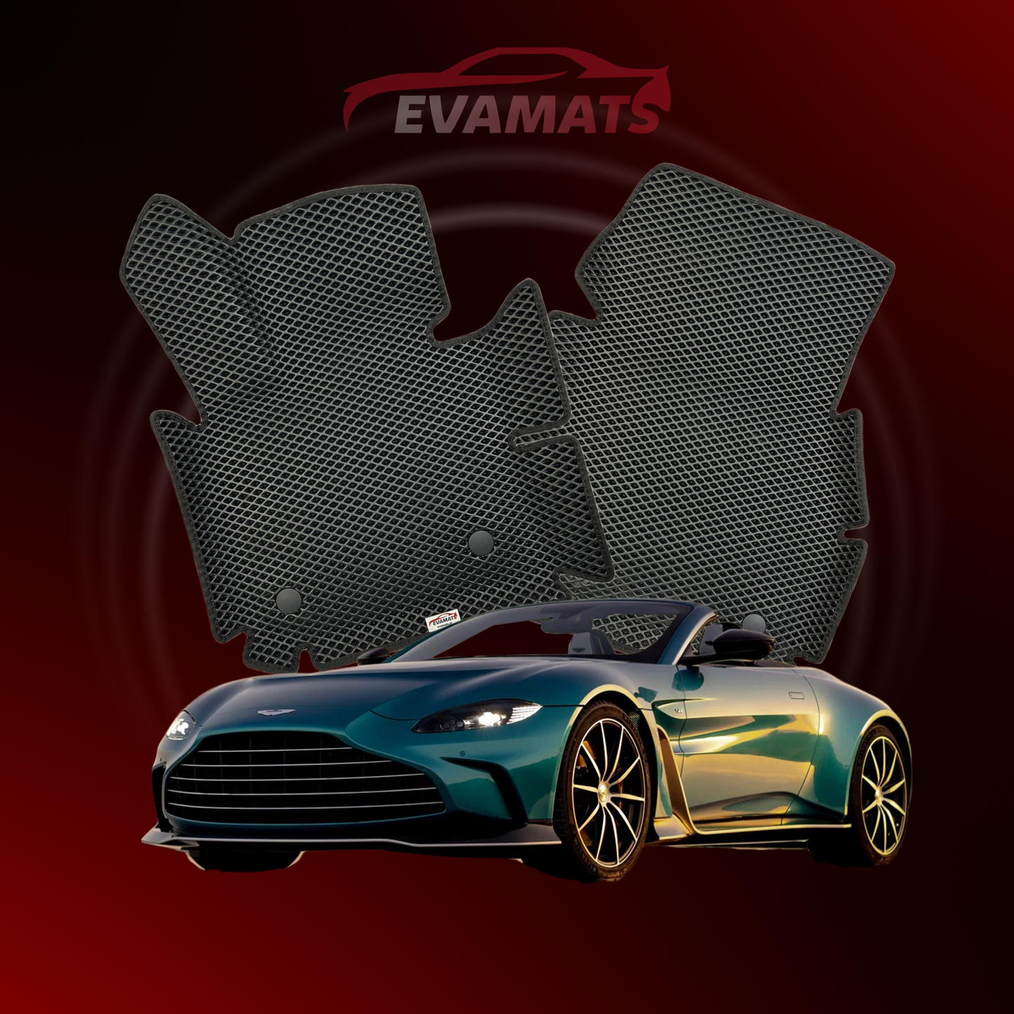 Fußmatten EVAMATS für Aston Martin Vantage V12 2. Generation 2020-2023 Jahr ROADSTER