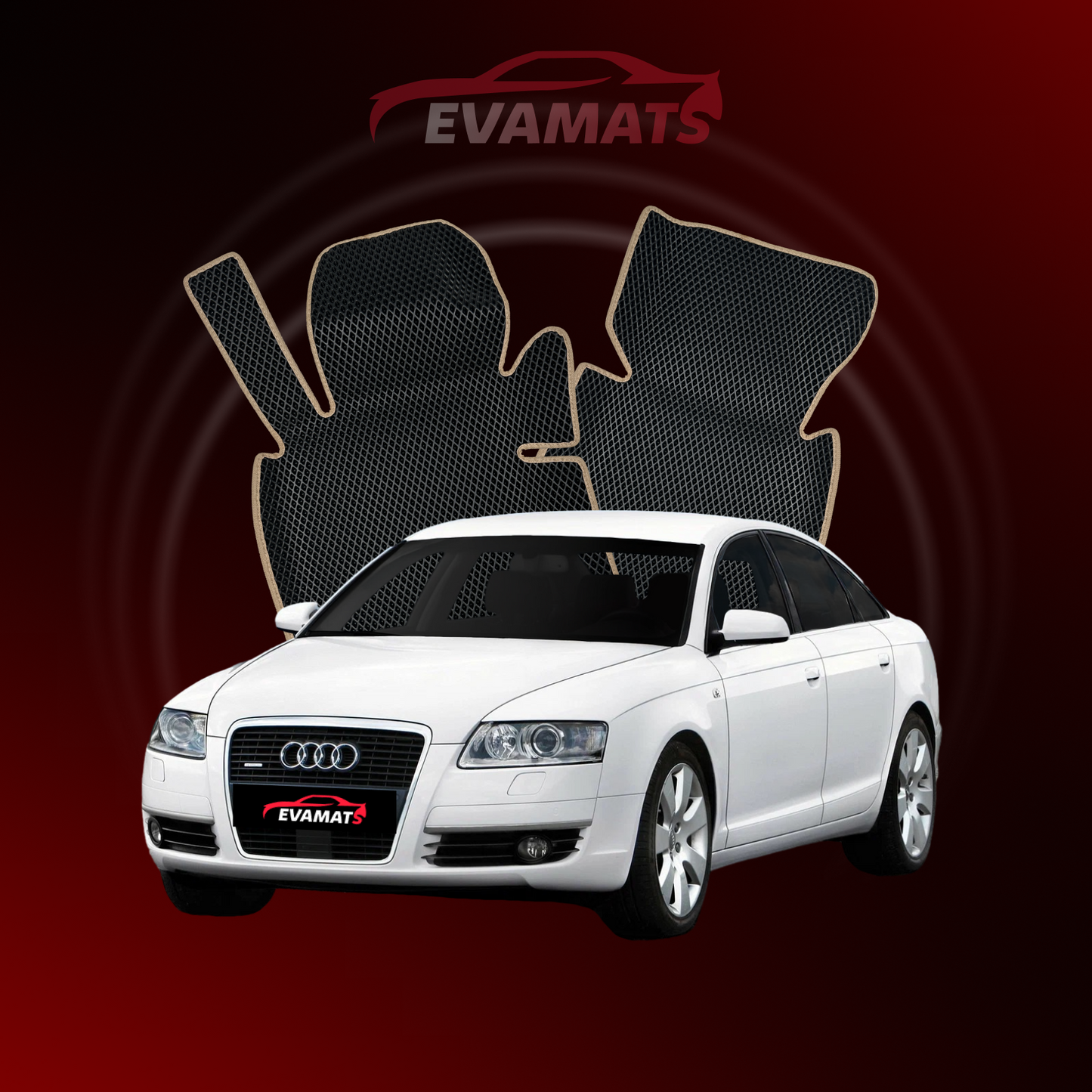 Autokoberce EVAMATS pre Audi A6(C6) 3 gen 2004-2011 rok SEDAN