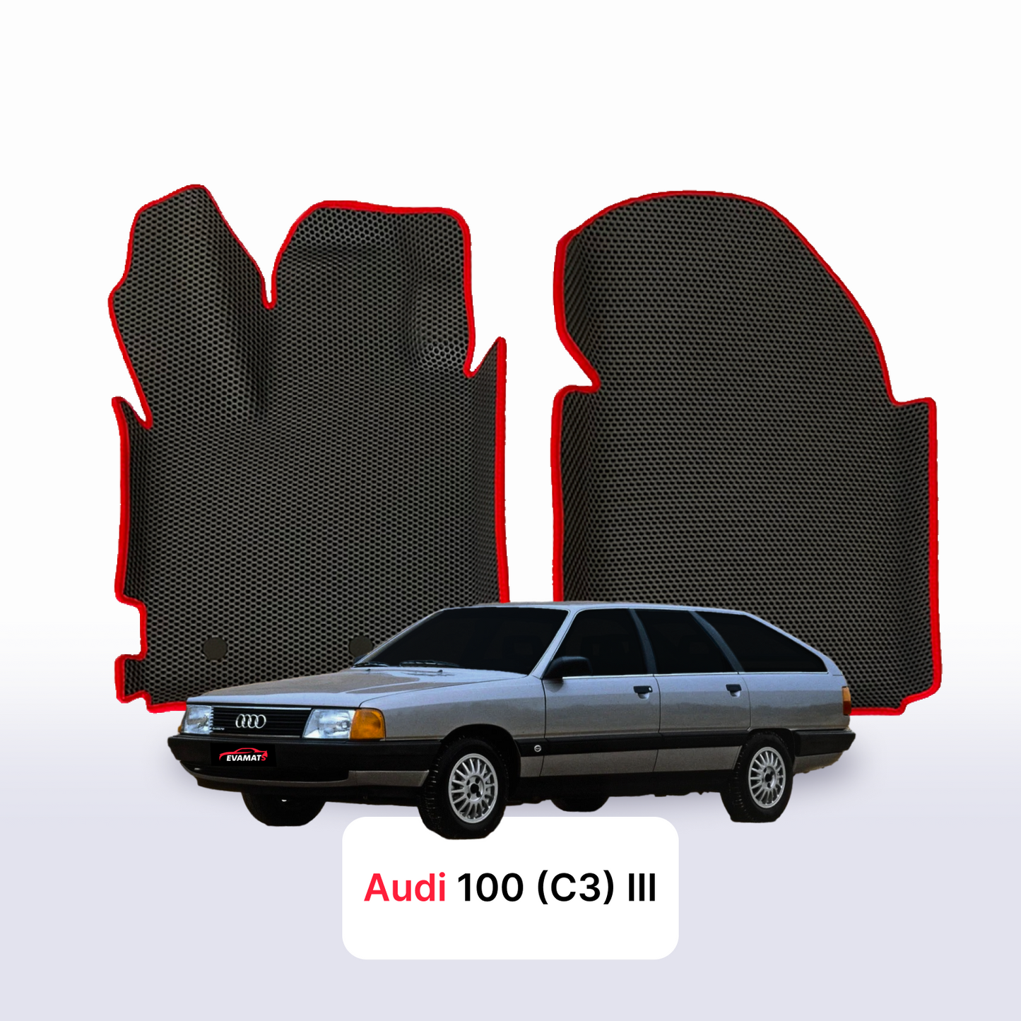 Car mats EVAMATS for Audi 100(C3) 3 gen 1988-1991 year STATION WAGON