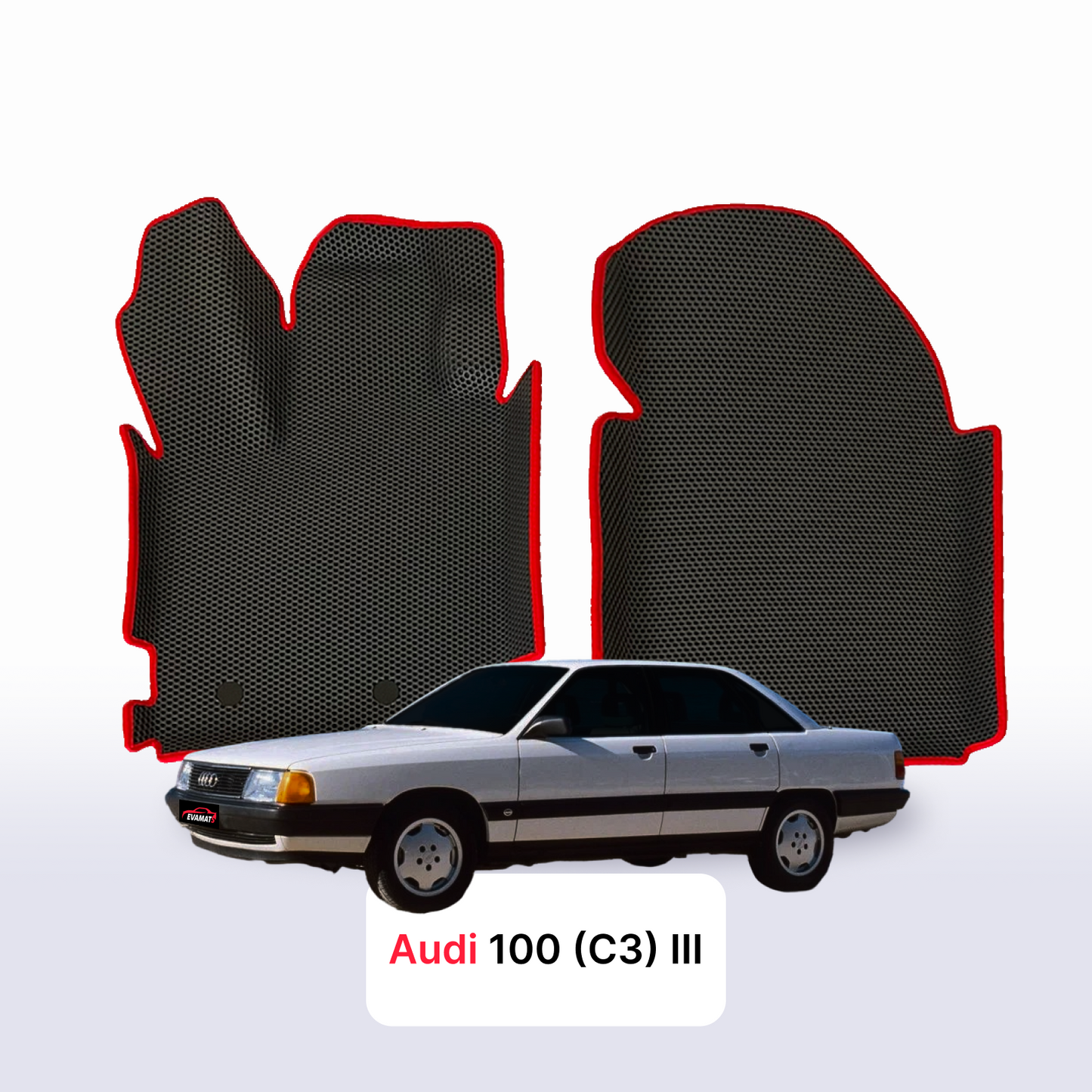 Car mats EVAMATS for Audi 100(C3) 3 gen 1988-1991 year