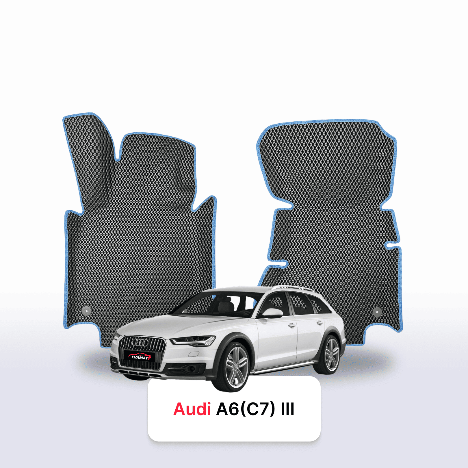 Car mats EVA for Audi A6 Allroad(C7) facelift 3 gen 2014-2019 year STATION WAGON