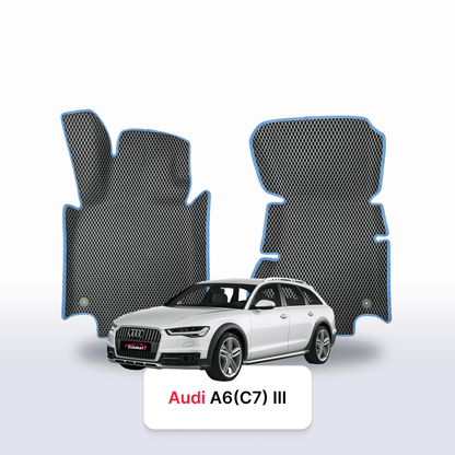 Car mats EVA for Audi A6 Allroad(C7) facelift 3 gen 2014-2019 year STATION WAGON