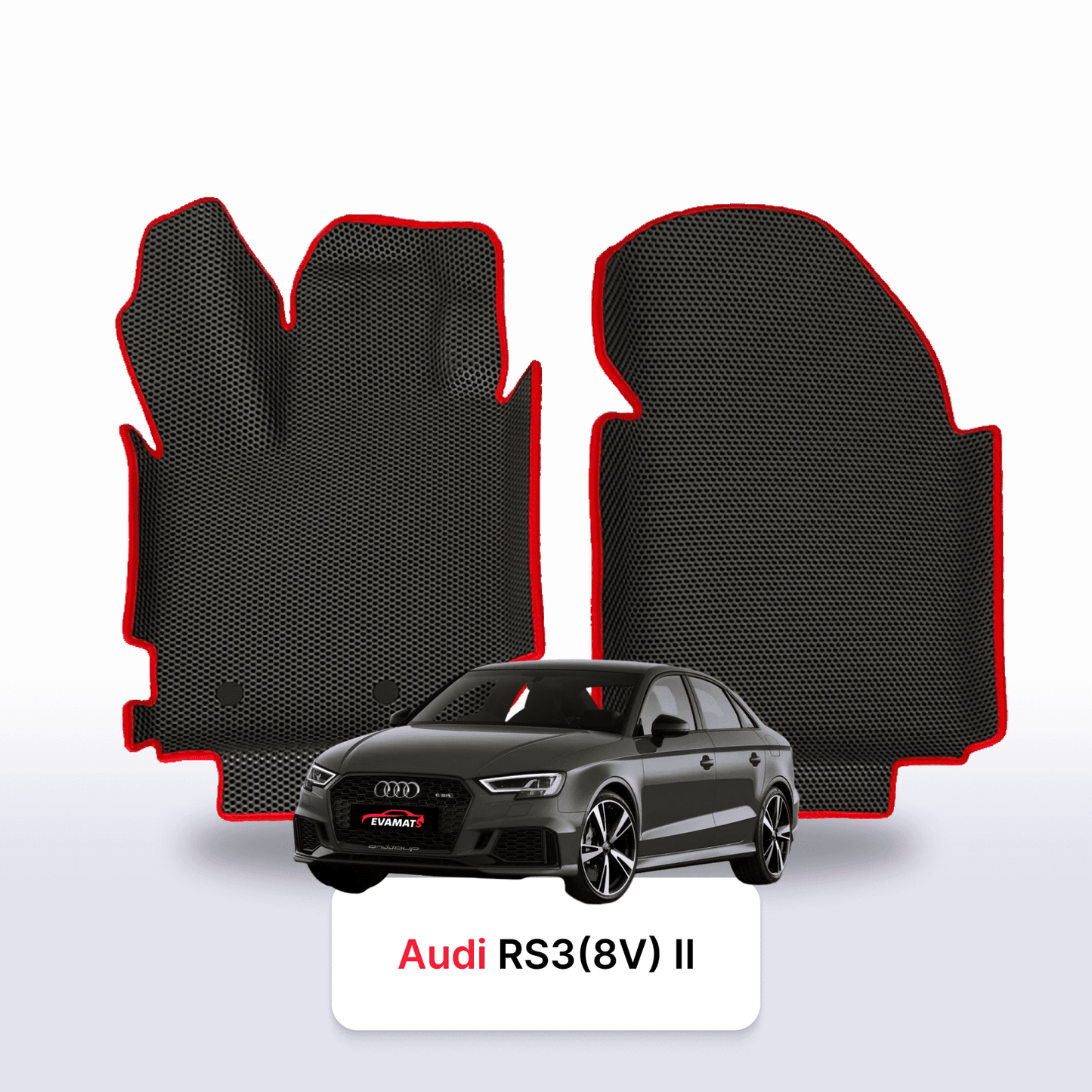 Car mats EVAMATS for Audi RS3 Sportback (8V) 2 gen 2015-2021 year SEDAN