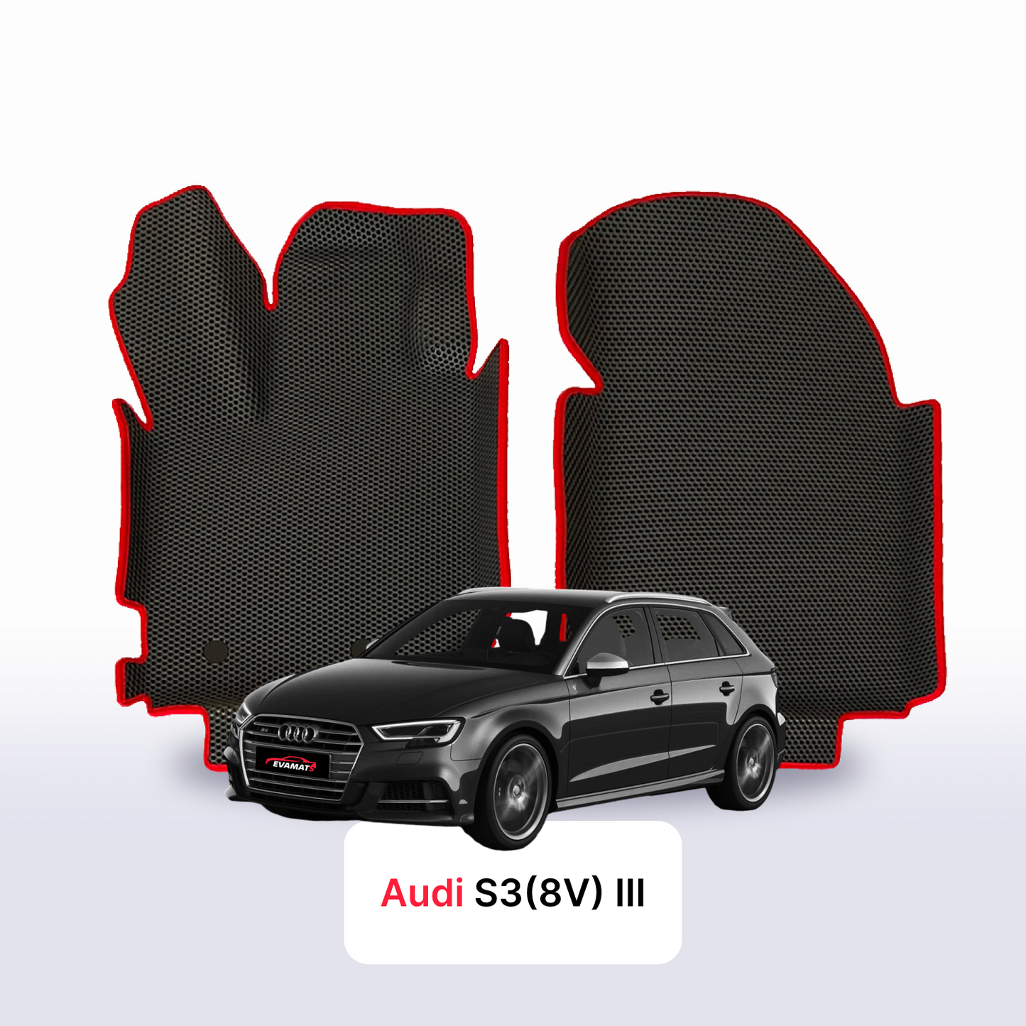 Car mats EVAMATS for Audi S3 (8V) Sportback 3 gen 2013-2020 year HATCHBACK 5 door
