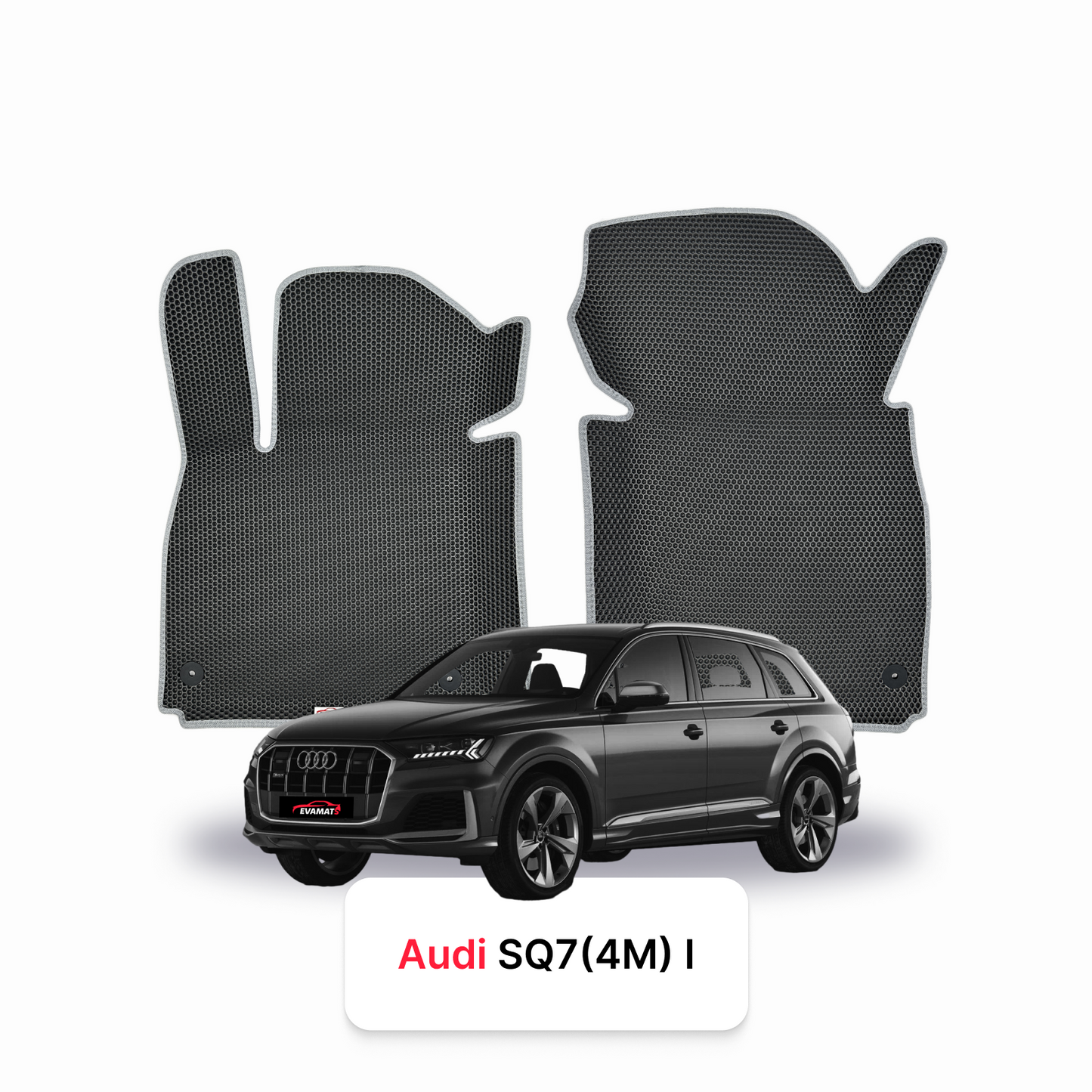 Car mats EVAMATS for Audi SQ7 (4M) 1 gen 2016-2027 year SUV 7 seater