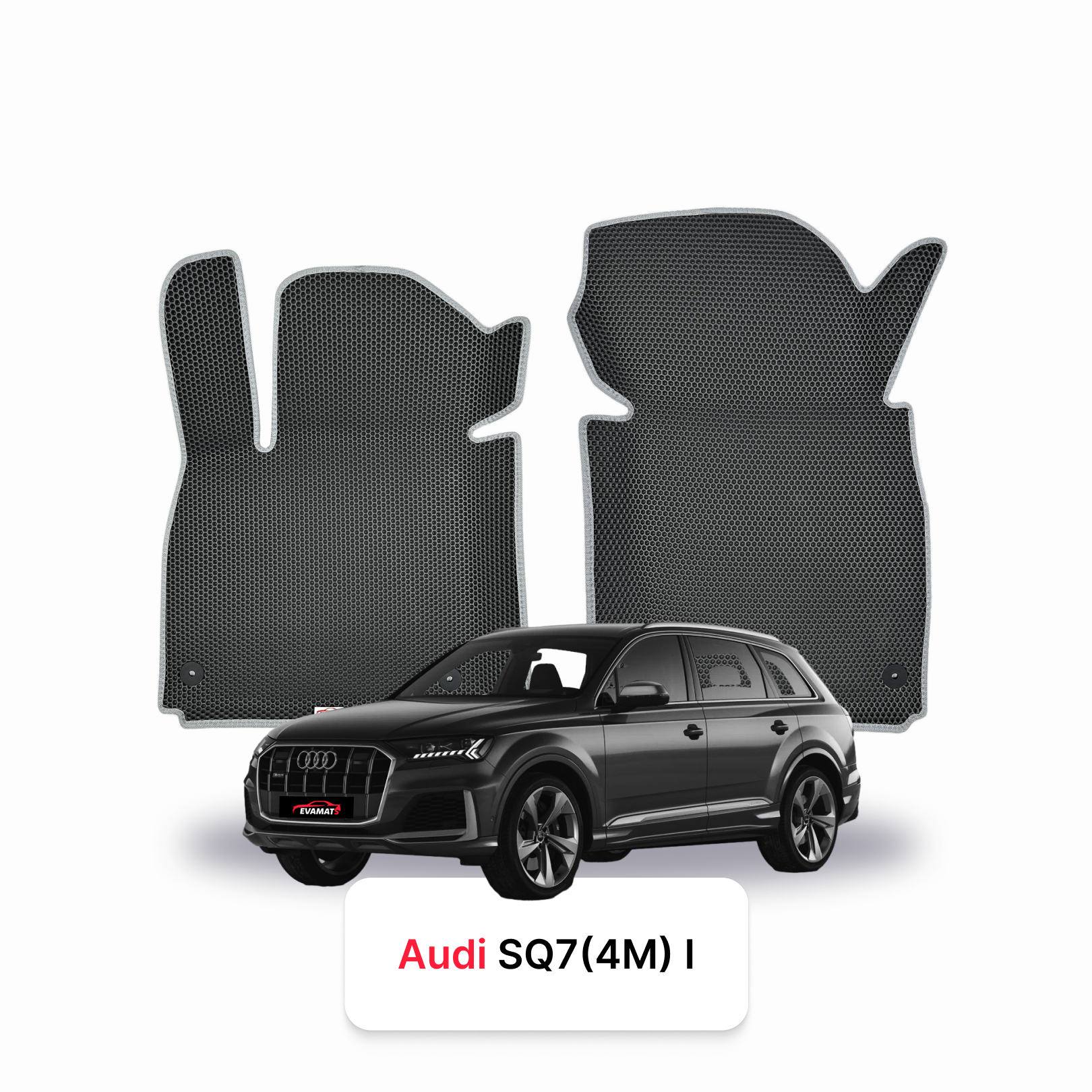 Car mats EVAMATS for Audi SQ7 (4M) 1 gen 2016-2027 year SUV 7 seater