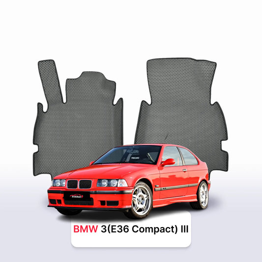 Car mats EVAMATS for BMW 3(E36 Compact) 3 gen 1993-2000 year HATCHBACK 3 door