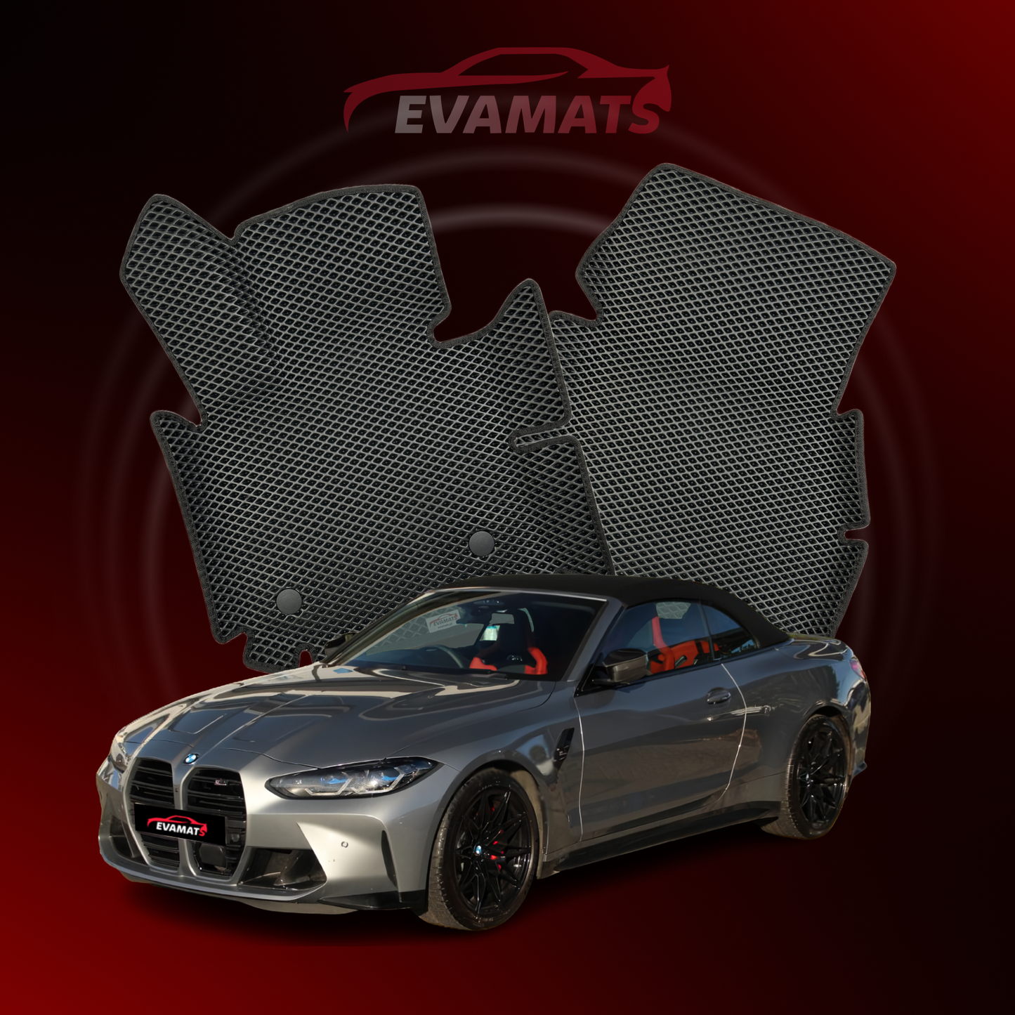 Car mats EVAMATS for BMW M4(G83) 2 gen 2020-2025 year CABRIO