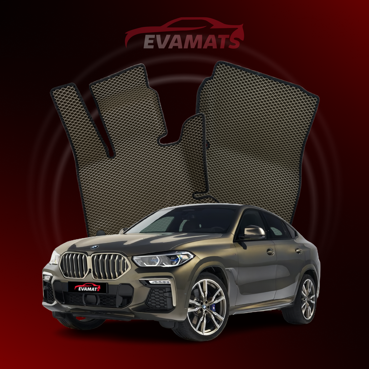 Tapis de voiture EVAMATS pour BMW X6 M(G06) 3 gen 2019-2025 année SUV