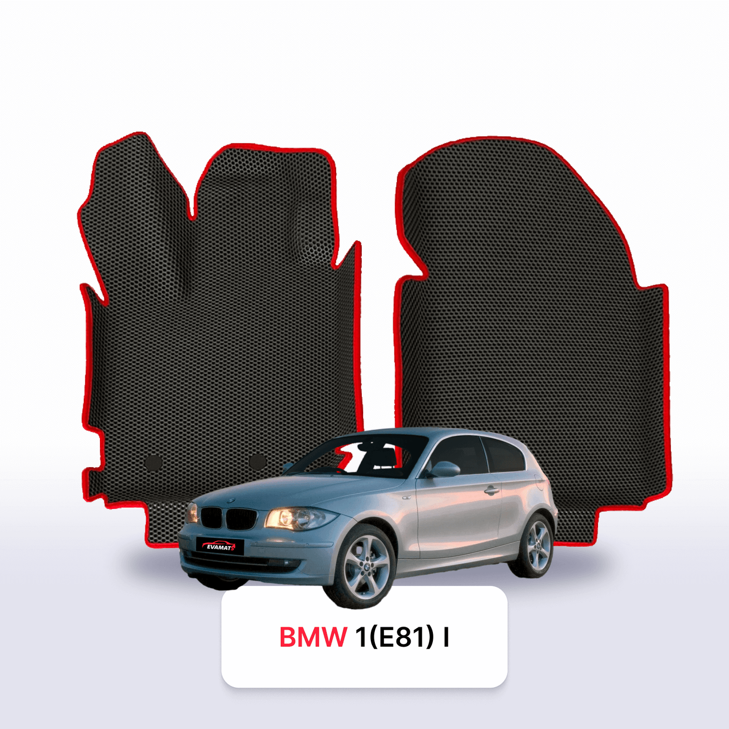 Car mats EVAMATS for BMW 1(E81) 1 gen 2004-2011 year HATCHBACK 3 door