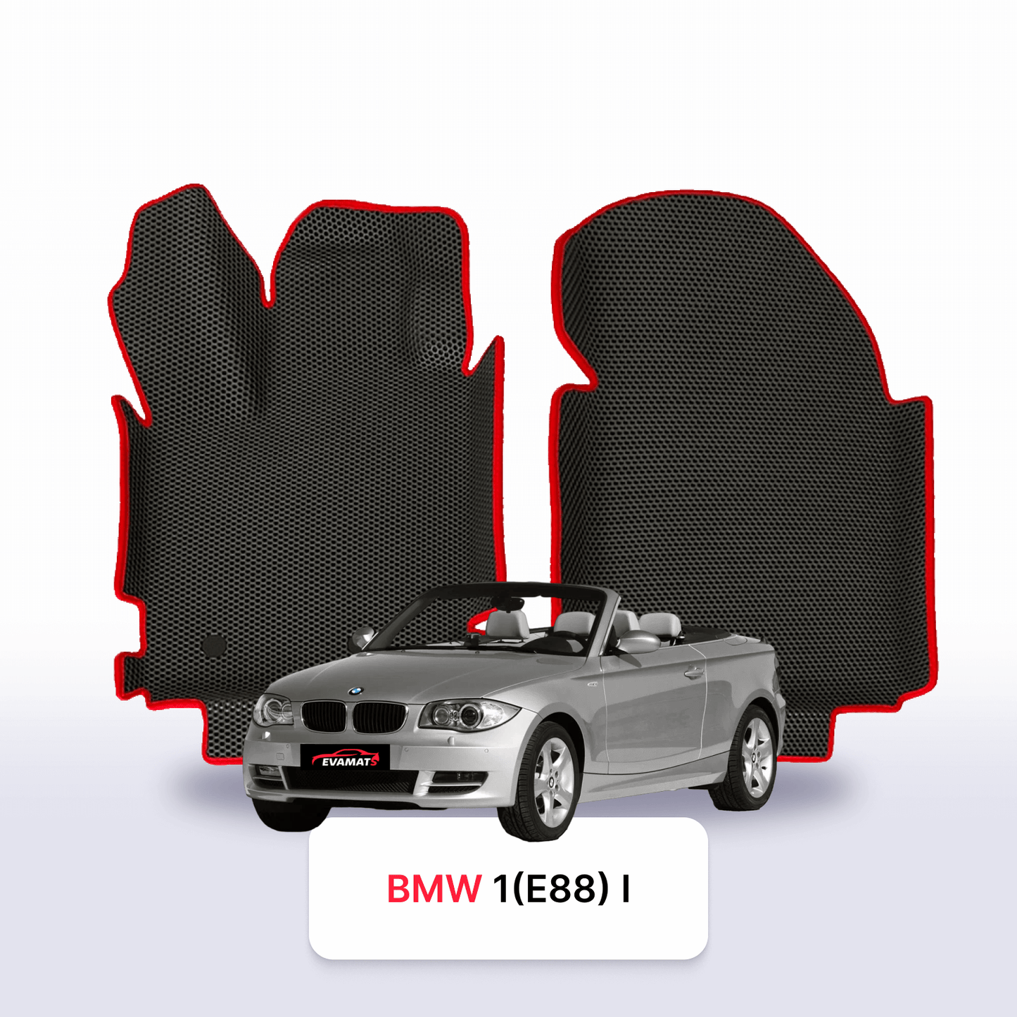 Car mats EVAMATS for BMW 1(E88) 1 gen 2004-2014 year CABRIO