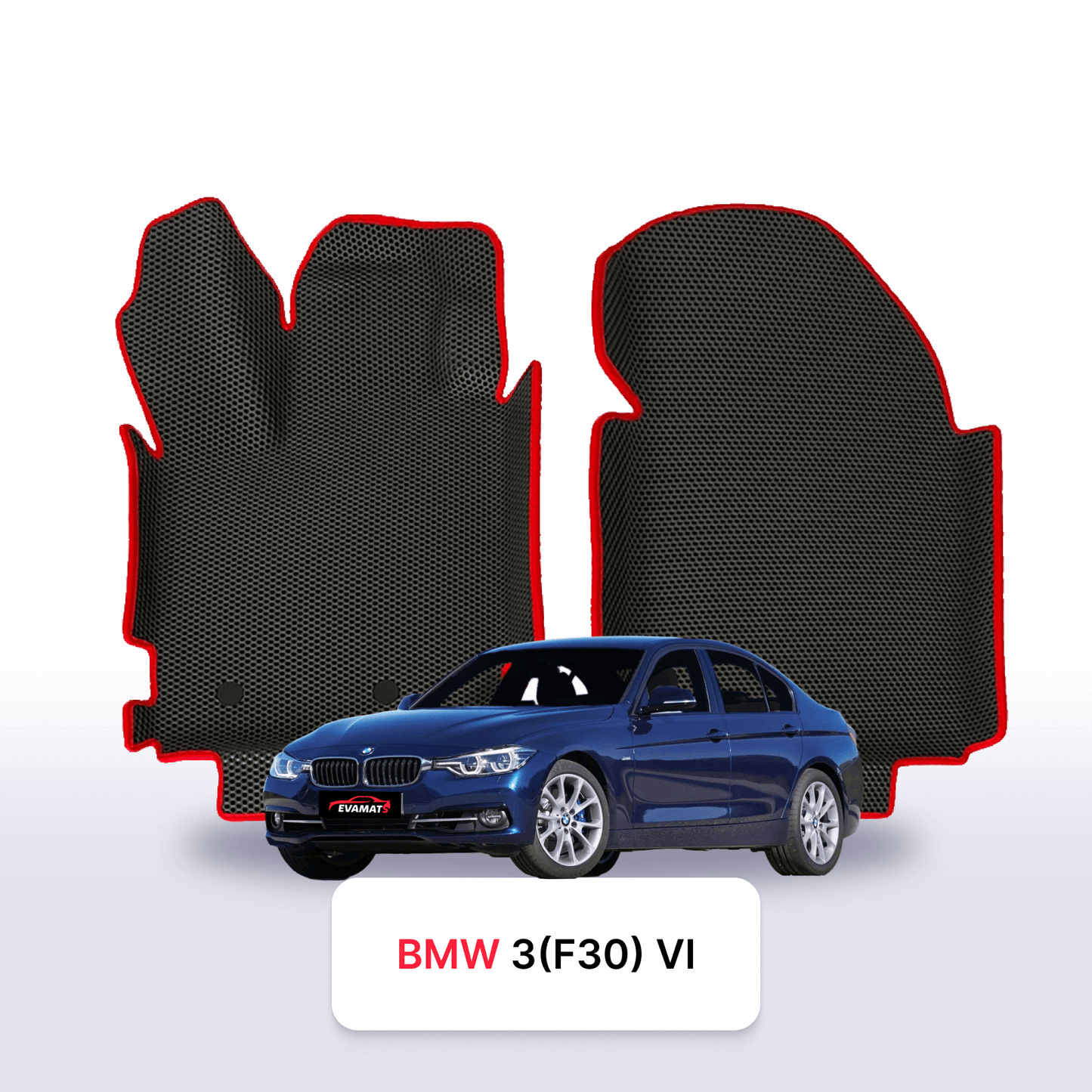 Car mats EVAMATS for BMW 3(F30) 6 gen 2011-2020 year SEDAN