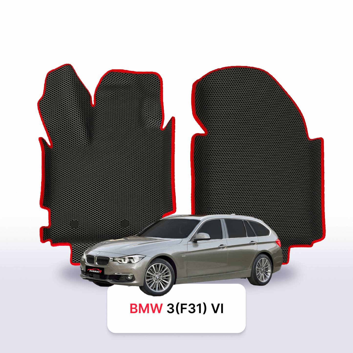 Car mats EVA for BMW 3(F31) 6 gen 2011-2018 year STATION WAGON