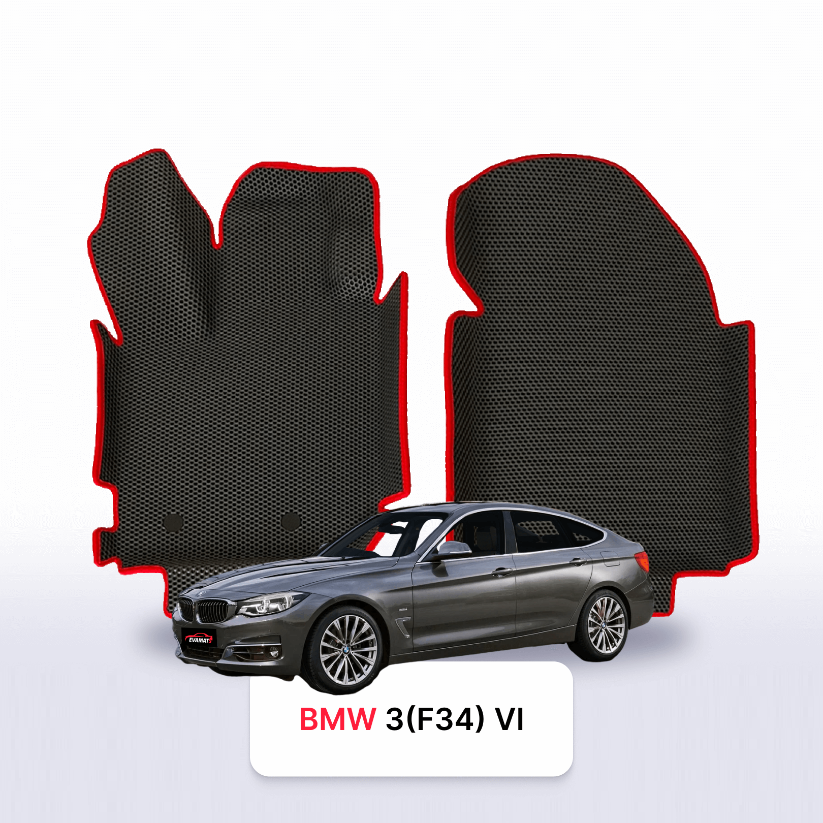 Car mats EVA for BMW 3(F34) 6 gen 2011-2018 year GRAN TURISMO LIFTBACK