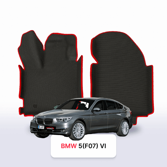 Car mats EVAMATS for BMW 5 (F07) 6 gen 2009-2017 year GRAN TURISMO LIFTBACK