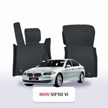 Car mats EVAMATS for BMW 5 (F10) 6 gen 2009-2017 year SEDAN LONG
