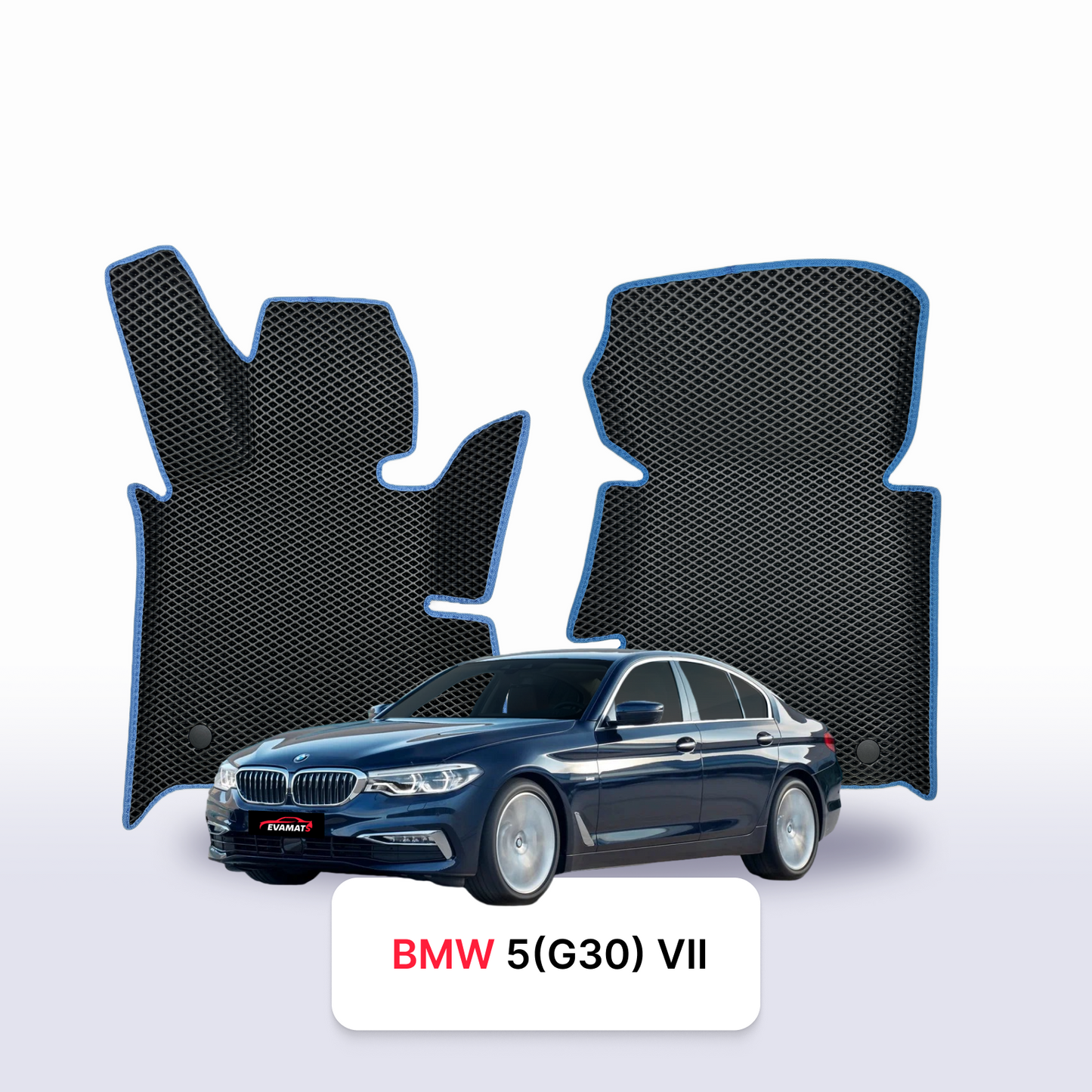 Car mats EVAMATS for BMW 5 (G30) 7 gen 2017-2024 year SEDAN