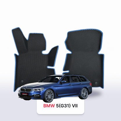Car mats EVAMATS for BMW 5 (G31) 7 gen 2017-2024 year STATION WAGON