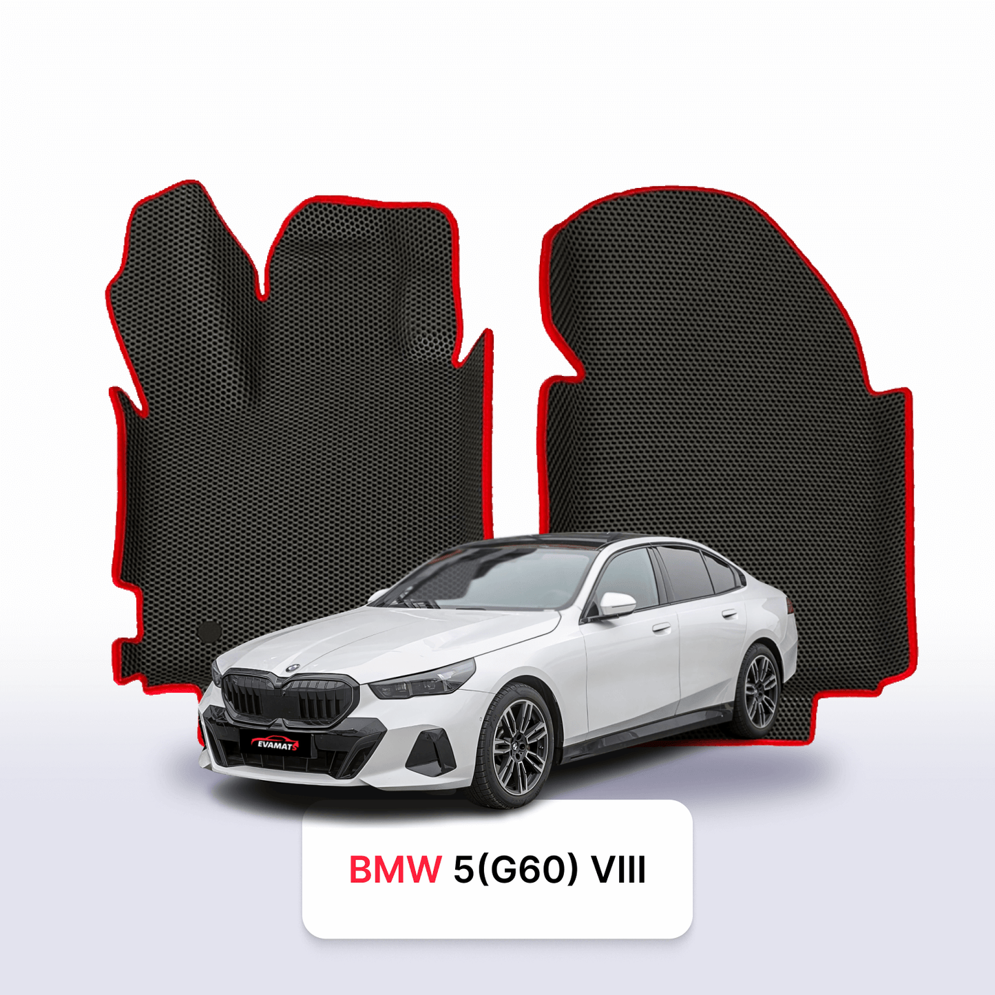 Car mats EVAMATS for BMW 5 (G60) 8 gen 2023-2025 year SEDAN