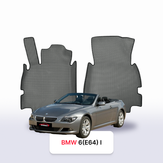Car mats EVAMATS for BMW 6 (E64) 1 gen 2003-2010 year CABRIO