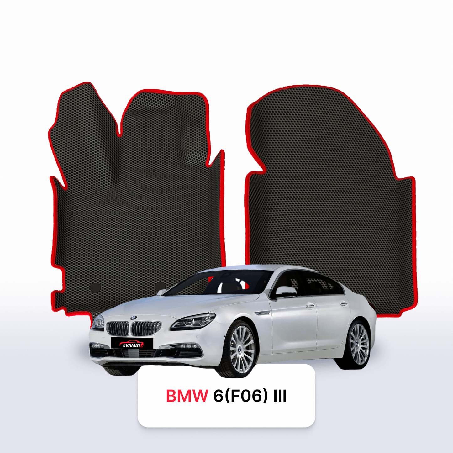 Car mats EVAMATS for BMW 6 (F06) 3 gen 2011-2018 year GRAN COUPE SEDAN