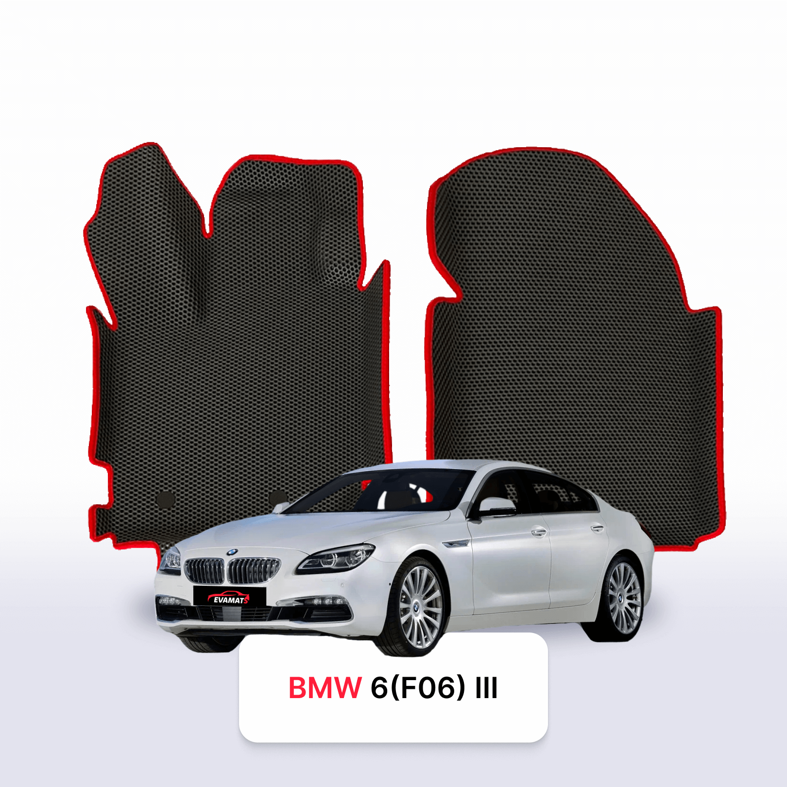 Car mats EVA for BMW 6 (F06) 3 gen 2011-2019 year GRAN COUPE SEDAN