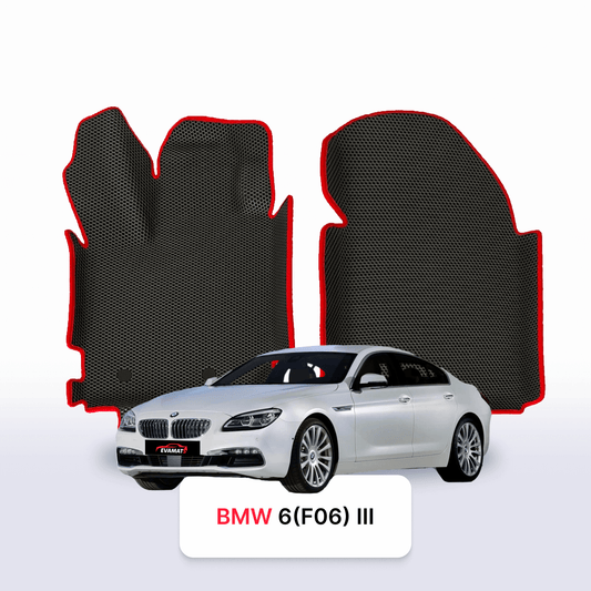 Car mats EVAMATS for BMW 6 (F06) 3 gen 2011-2019 year GRAN COUPE SEDAN