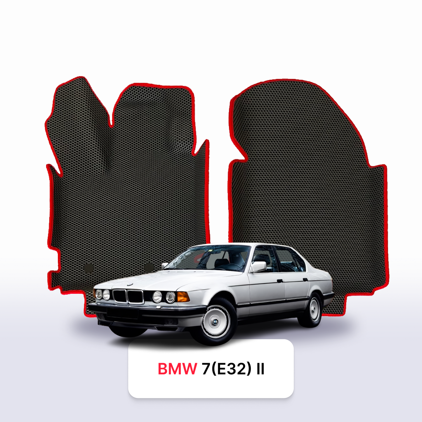 Car mats EVAMATS for BMW 7(E32) 2 gen 1986-1994 year SEDAN