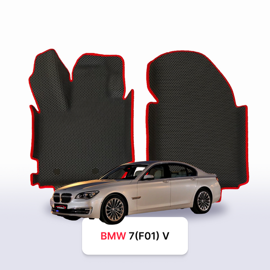 Car mats EVAMATS for BMW 7 (F01) 5 gen 2008-2015 year SEDAN