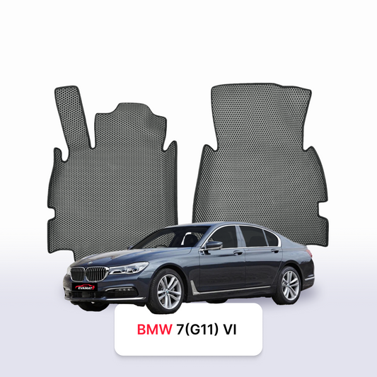 Car mats EVAMATS for BMW 7 (G11) 6 gen 2015-2022 year SEDAN