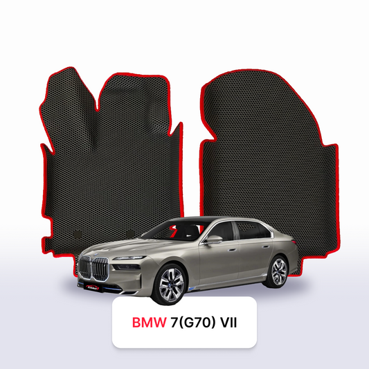 Car mats EVAMATS for BMW 7 (G70) 7 gen 2022-2028 year SEDAN