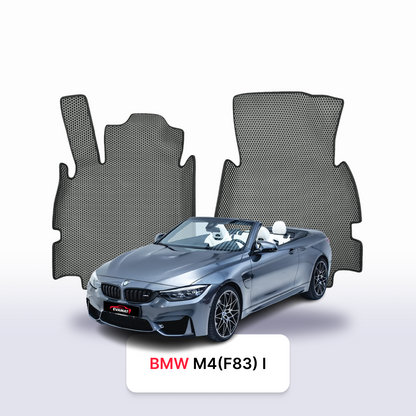 Car mats EVAMATS for BMW M4(F83) 1 gen 2014-2020 year CABRIO