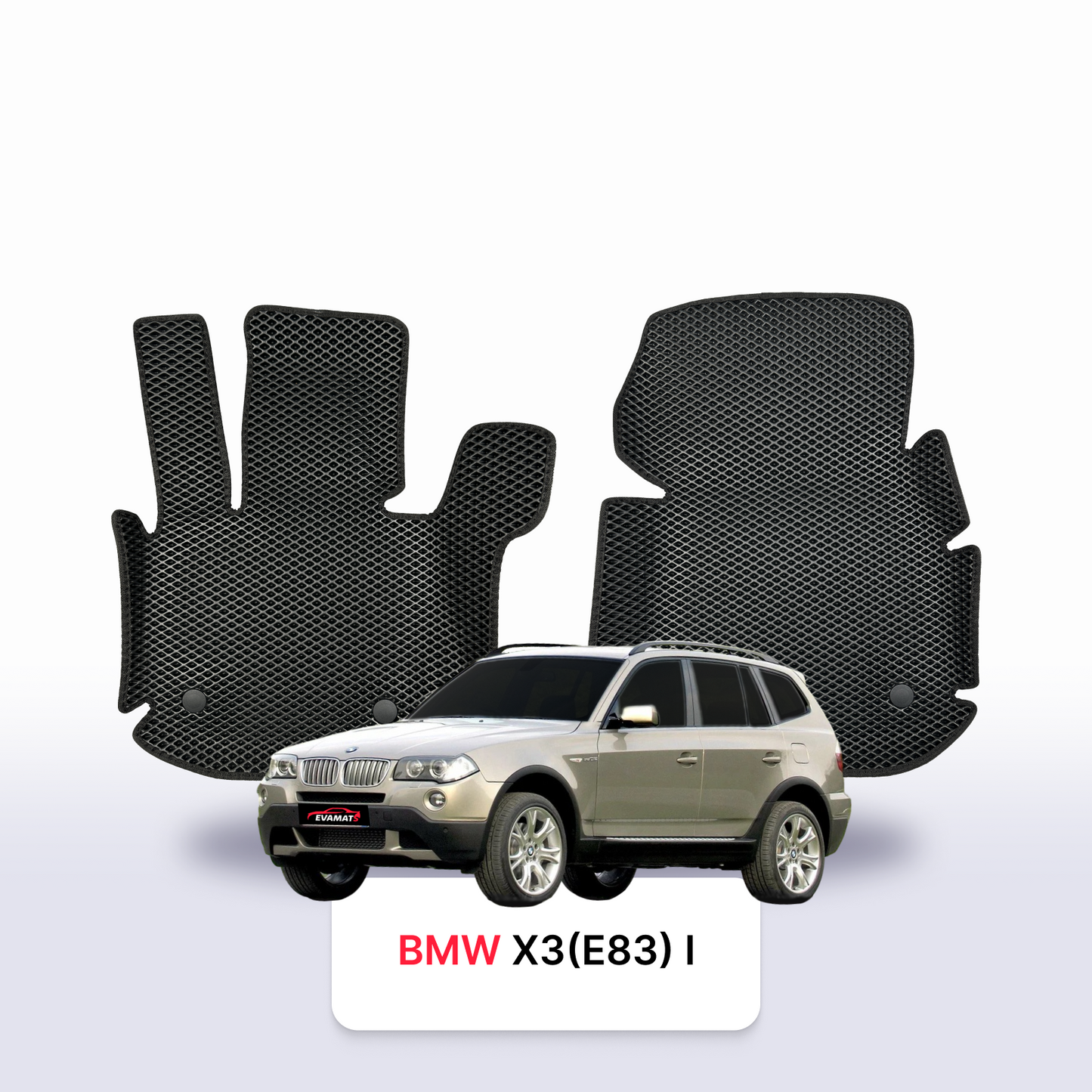 Car mats EVAMATS for BMW X3 (E83) 1 gen 2003-2010 year SUV