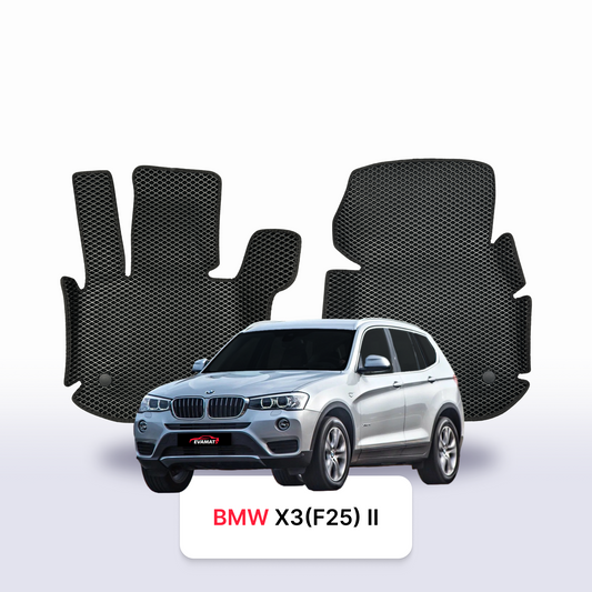 Car mats EVAMATS for BMW X3(F25) 2 gen 2010-2017 year SUV