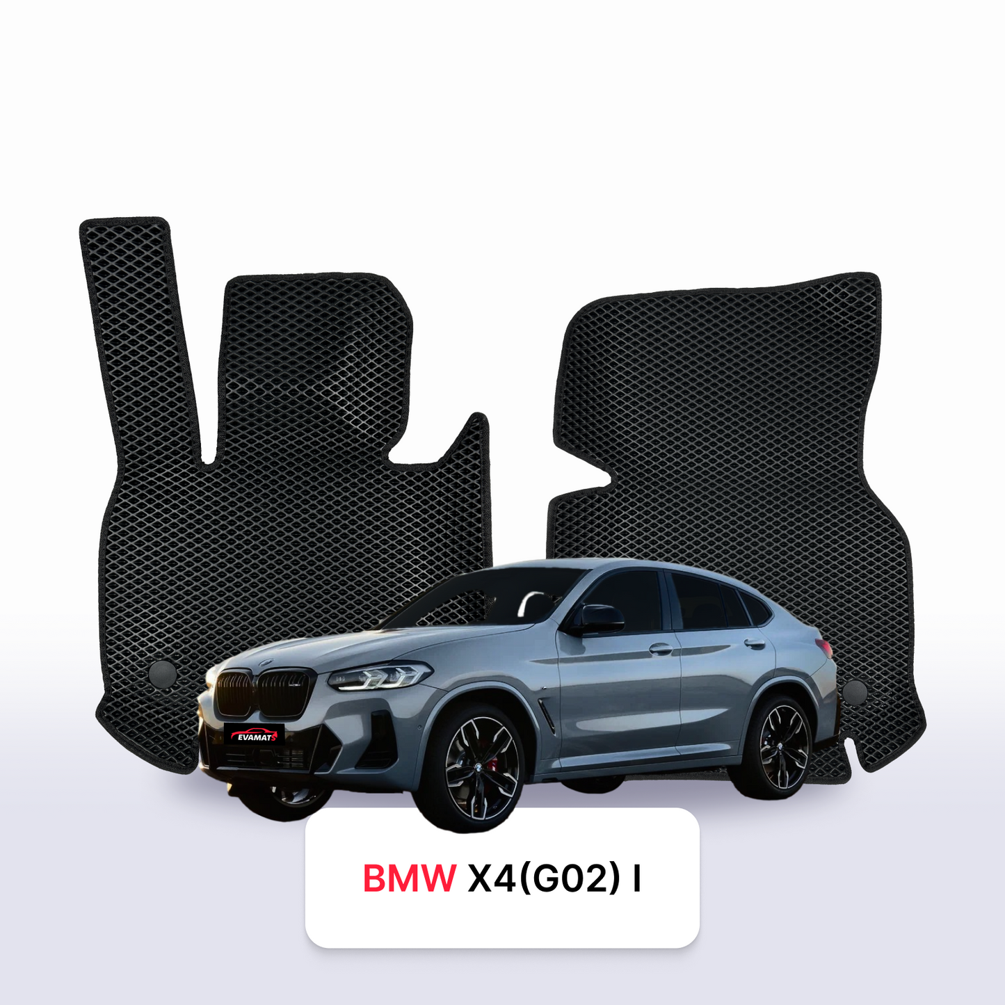 Car mats EVAMATS for BMW X4 (G02) 2 gen 2018-2027 year SUV