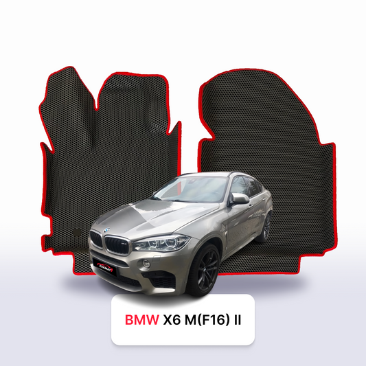 Car mats EVAMATS for BMW X6 M(F16) 2 gen 2014-2019 year SUV