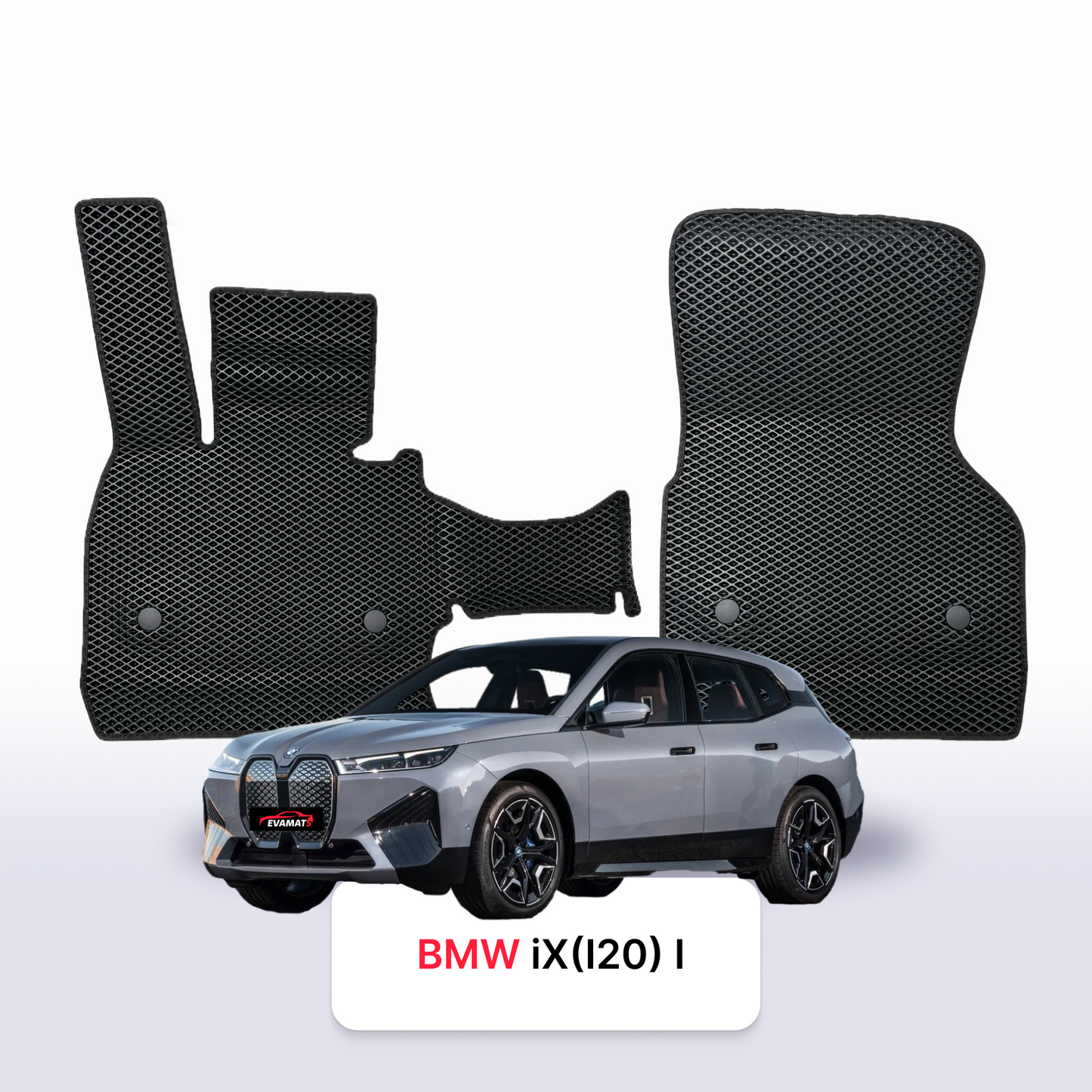 Car mats EVAMATS for BMW iX (I20) 1 gen 2021-2025 year ELECTRIC SUV